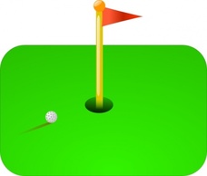 Sports - Golf Flag clip art 