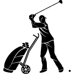 Golf Player Vector Image 