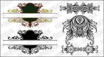 Gorgeous European-style classical pattern vector 