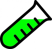 Technology - Graded Test Tube clip art 