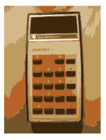 Grandma old TI Calculator 