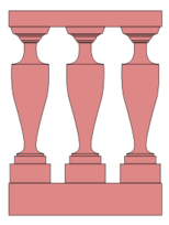 Greek balustrade