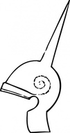 Greek Helmet clip art 