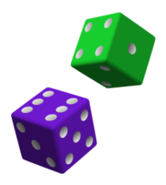 Technology - Green and Purple Dice 