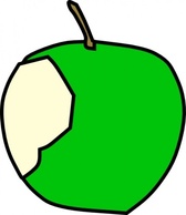 Food - Green Apple clip art 