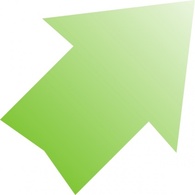 Shapes - Green Arrow clip art 