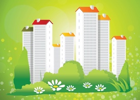 Green City Living Vector