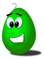 Food - Green Comic Egg clip art 
