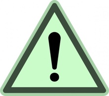 Green Danger clip art 