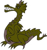 Green Dragon clip art 