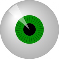 Green Eye clip art 