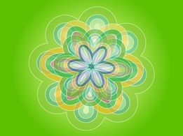 Abstract - Green Flower 