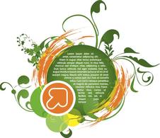 Green Grunge vector as background