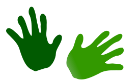 Human - Green Hands 