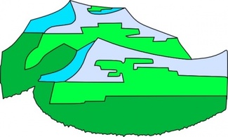 Green Mountains clip art