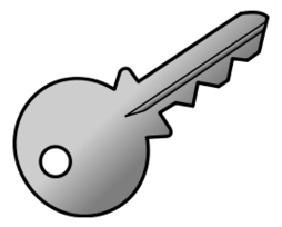 Grey Shaded Key 