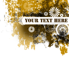 Grunge Text Banner free vector Preview