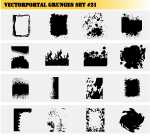 Grunges Vector Set