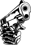 Gun In Hand Vector 