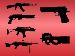 Military - Gun Silhouettes 