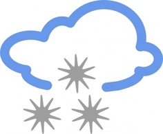 Nature - Hail Weather Symbols clip art 