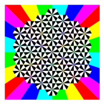 Half Regular Triangle Tessellation 