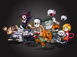 Cartoon - Halloween Characters 