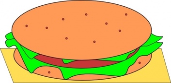 Hamburger clip art Preview