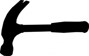 Hammer Silhouette clip art