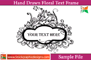 Nature - Hand Drawn Floral Text Frame 