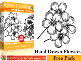 Human - Hand Drawn Flowers Free Pack 