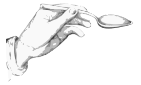 Human - Hand holding a spoon 