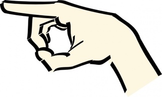 Handwithstar clip art 