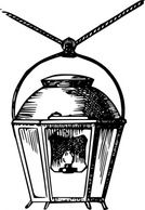 Objects - Hanging Gas Lantern clip art 