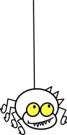 Hanging Spider Cartoon clip art Preview