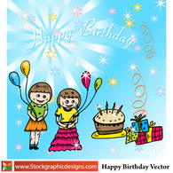 Happy Birthday Vector Preview