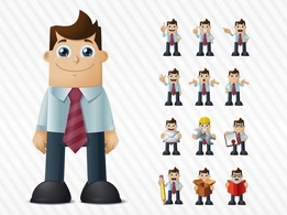 Happy Businessman Vector Preview