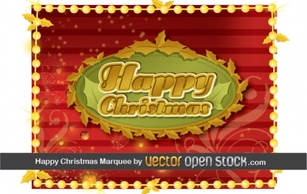 Holiday & Seasonal - Happy Christmas Frame 