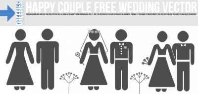 Human - Happy Couple Free Wedding Vector 
