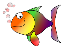 Cartoon - Happy fish 