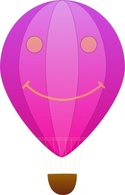 Human - Happy Hot Air Balloon Cartoon clip art 