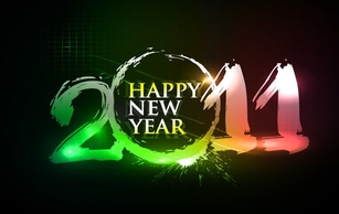 Happy new year 2011 eps Vector part03 