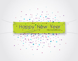Happy New Year Banner Vector Preview