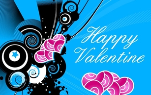 Happy Valentine Vector