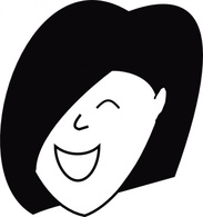 Human - Happy Woman clip art 