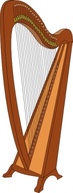 Music - Harp clip art 