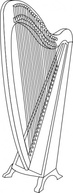 Music - Harp clip art 