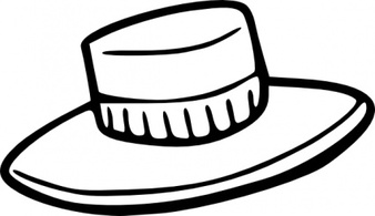 Hat Outline clip art