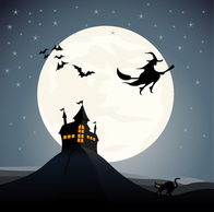 Haunted House Vector Graphic Preview
