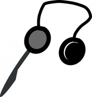 Human - Headphones And Mic clip art 